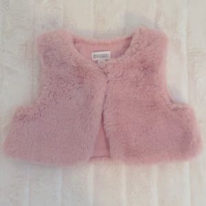 Baby Faux Fur Vest by Gymboree Size 3-6 Months